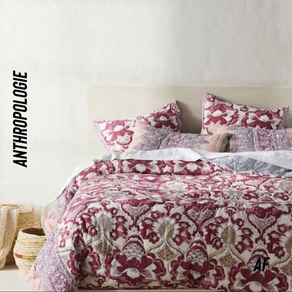 ANTHROPOLOGIE ZADIE QUILT QUEEN NEW - Picture 1 of 6